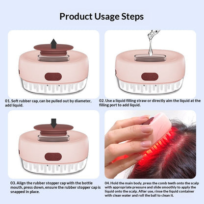 7-Color LED Scalp Massager and Hair Growth Comb