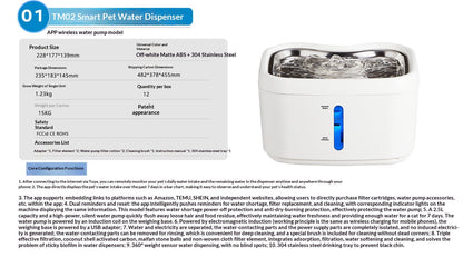 Automatic Smart Pet Water Fountain